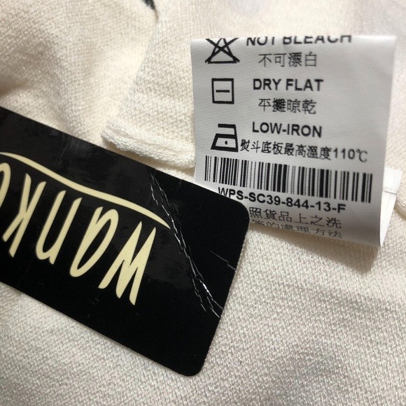 Wanko Sweater Black  Polka Dot Knit Open Cardigan - Picture 6 of 8